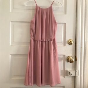 “Lush” mauve skater dress